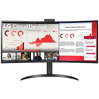 34" (86,36cm) LG Electronics 34CR651W-BP WQHD Curved Intel