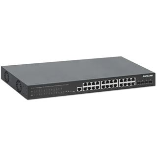 Intellinet 28-P PoE+ Managed Switch 4x10GbE 450W