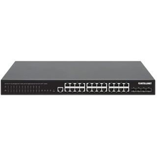 Intellinet 28-P PoE+ Managed Switch 4x10GbE 450W