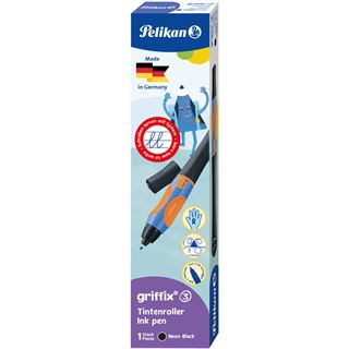 Pelikan griffix Tintenschreiber Rechtsh&auml;nder Neon Black