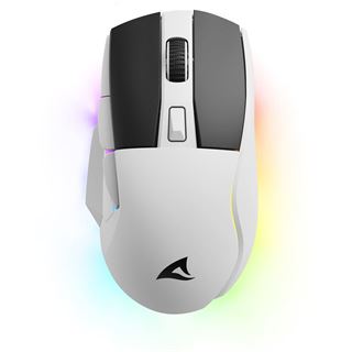 Sharkoon Skiller SGM50W 2.4 GHz und USB weiß/schwarz (kabellos)