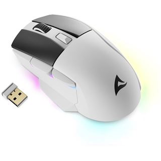 Sharkoon Skiller SGM50W 2.4 GHz und USB weiß/schwarz (kabellos)