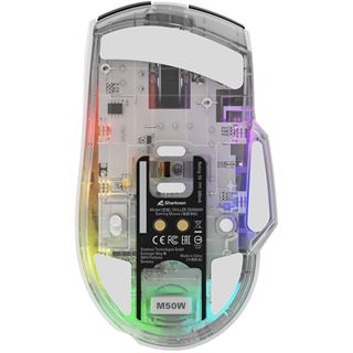 Sharkoon Skiller SGM50W 2.4 GHz und USB weiß/schwarz (kabellos)