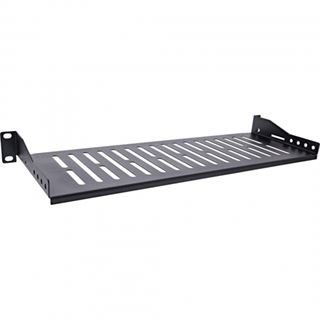InLine 19" Fachboden, 150mm, 10kg, 1HE, RAL 9005 schwarz
