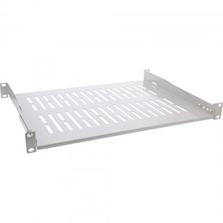 InLine 19" Fachboden, 350mm, 50kg, 1HE, RAL 7035 grau