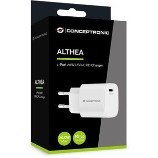 20 Watt Conceptronic Ladegerät 1Port 1xUSB-C Desk PD ws