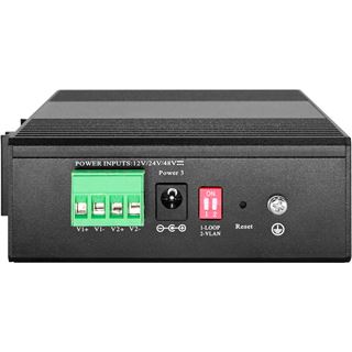 LevelOne Switch 5x GE IGS-2105P 4xPoE Outputs schwarz