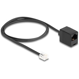 (&euro;6,90*/1m) 1.00m Delock Telefon Adapterkabel RJ11 Stecker auf