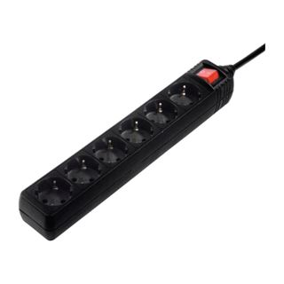 (€5,95*/1m) 3.00m Hama Steckdosenleiste mit Schalter Schwarz 6
