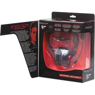 Creative Fatal1Ty Pro Gaming Headset schwarz/rot