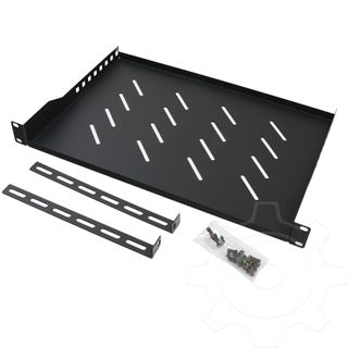Lanberg Fachboden 19" 1U/483x300mm bis 25kg schwarz