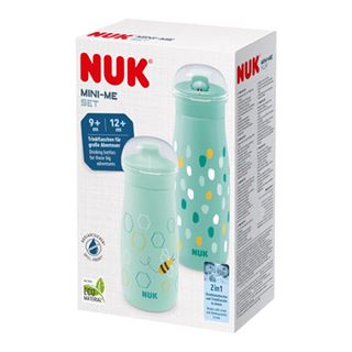 NUK Mini-Me Trinkflaschen Set, ab 9 Monaten, mint