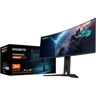 34" (86,36cm) Gigabyte MO34WQC schwarz 3440x1440 1xUSB-Typ-C /