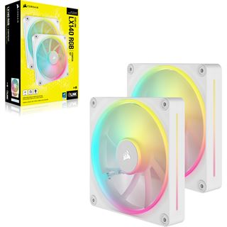 140x140x25mm Corsair LX RGB Series iCUE LINK LX140 RGB White, 140mm