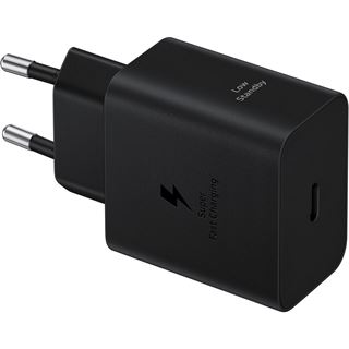 45 Watt Samsung Schnellladegerät USB-C USB-C Kabel 1,8m schwarz