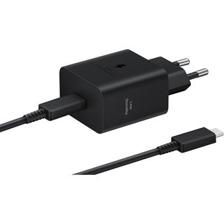 45 Watt Samsung Schnellladegerät USB-C USB-C Kabel 1,8m schwarz