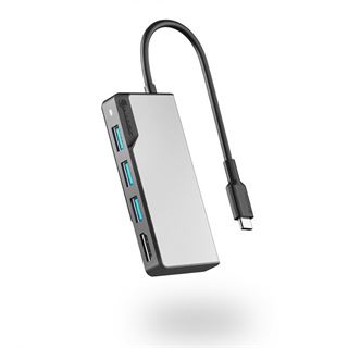 Alogic USB-C HUB 5 in 1 HDMI & USB space grau