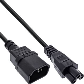 (&euro;4,90*/1m) 1.00m InLine Adapter Kupplung C14 Buchse auf C5