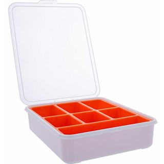 InLine Kleinteilebox, 7 Fächer, Abmessungen: 180x140x40mm, orange