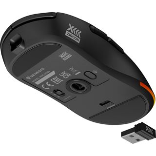 Genesis Gaming Maus ZIRCON XIII "Custom" kabellos schwarz