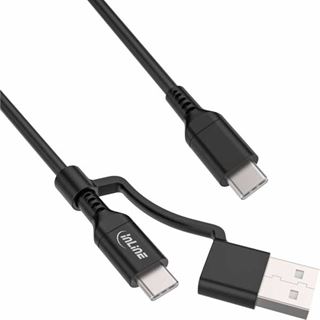 (€3,95*/1m) 2.00m InLine USB2.0 Anschlusskabel USB C Stecker auf