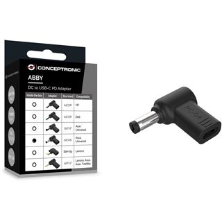 Conceptronic Adapter USB-C -> DC, Asus 5.5x2.5mm 18-20V sw