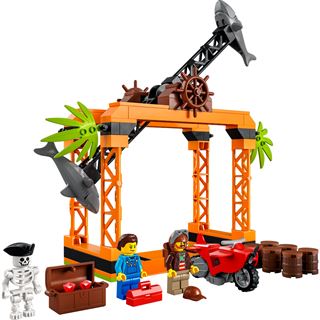LEGO City 60342 Hainangriff-Stuntchallenge mit Spielzeug-Motorrad
