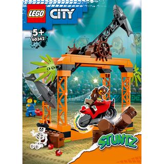 LEGO City 60342 Hainangriff-Stuntchallenge mit Spielzeug-Motorrad
