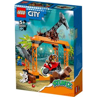 LEGO City 60342 Hainangriff-Stuntchallenge mit Spielzeug-Motorrad
