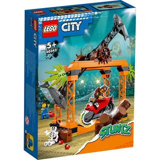 LEGO City 60342 Hainangriff-Stuntchallenge mit Spielzeug-Motorrad