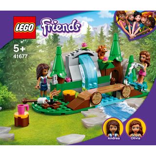 LEGO Friends 41677 Wasserfall im Wald, Camping Spielzeug