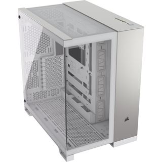 Corsair 6500X Midi Tower ohne Netzteil weiss/silber