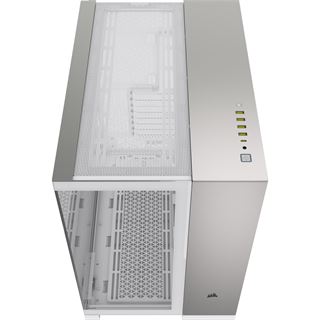 Corsair 6500X Midi Tower ohne Netzteil weiss/silber