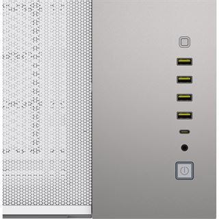 Corsair 6500X Midi Tower ohne Netzteil weiss/silber