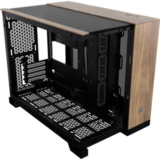 Corsair 2500X Mini Tower ohne Netzteil schwarz/braun