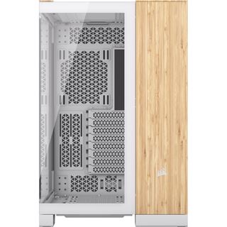 Corsair 6500X Midi Tower ohne Netzteil weiss/holz