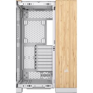 Corsair 6500X Midi Tower ohne Netzteil weiss/holz