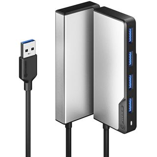 Alogic USB-A HUB 4 in 1 space grau