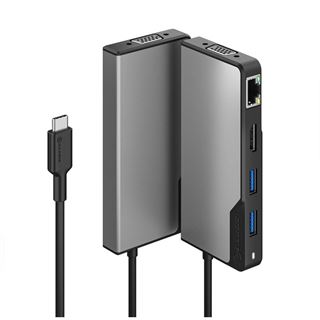 Alogic USB-C HUB 6 in 1 HDMI/USB-A/VGA/Ethernet