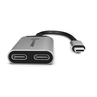 Alogic Adapter USB-C -> 2x USB-C St/2xBu Laden & Audio