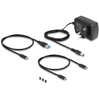 Delock USB Type-C Konverter fur 1 x M.2 NVMe SSD + 1 x SATA SSD / HDD
