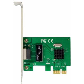 InLine Gigabit Netzwerkkarte, 1x RJ45 1Gb/s, PCIe x1, low profile