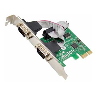 InLine Schnittstellenkarte, 2x Seriell 9-pol, PCIe (PCI-Express)