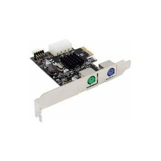 InLine Schnittstellenkarte, 2x PS/2, PCIe (PCI-Express)