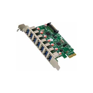 InLine Schnittstellenkarte, 7x USB-A 3.2 Gen.1, PCIe, mit SATA