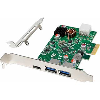 InLine Schnittstellenkarte, 2x USB-A, 1x USB-C 3.2 Gen.1, PCIe,