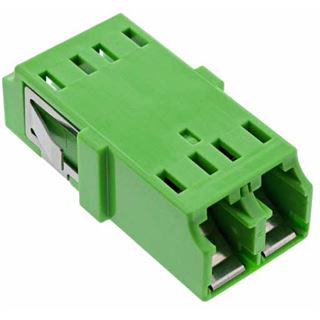 InLine LWL Kupplung, Duplex LC/LC, singlemode, gr&uuml;n,