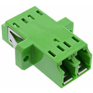 InLine LWL Kupplung, Duplex LC/LC, singlemode, gr&uuml;n,