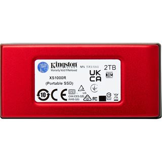 2TB Kingston XS1000 Red USB 3.2 ext