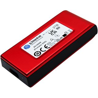 2TB Kingston XS1000 Red USB 3.2 ext